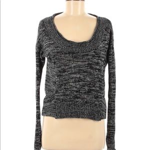 bycorpus pullover black and sweater plunge sweater